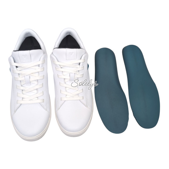 Vessi Soho 2 Mens 9 Ivory White Low Top Waterproof Vegan Leather Casual Sneaker - Picture 9 of 12